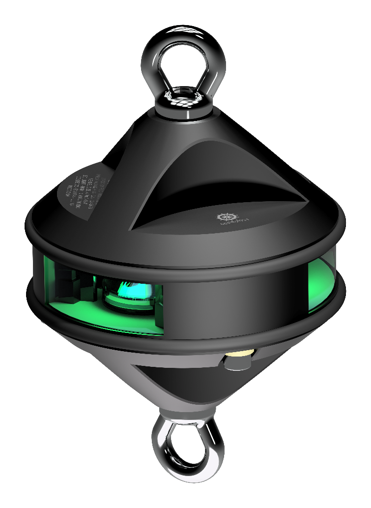 3nm 360° Green, hoist, black anodized